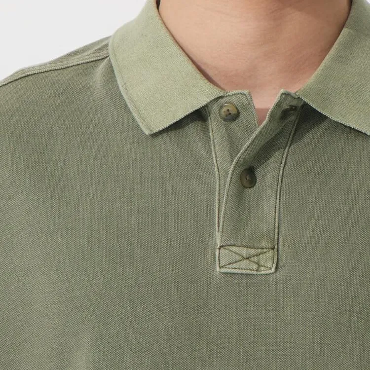 Timberland Polo Shirt Men's Army Green-2