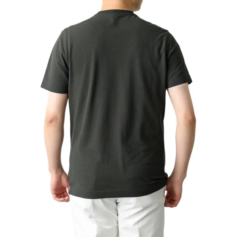 Zanone Short Sleeved Straight Hem Crewneck T Shirt-3