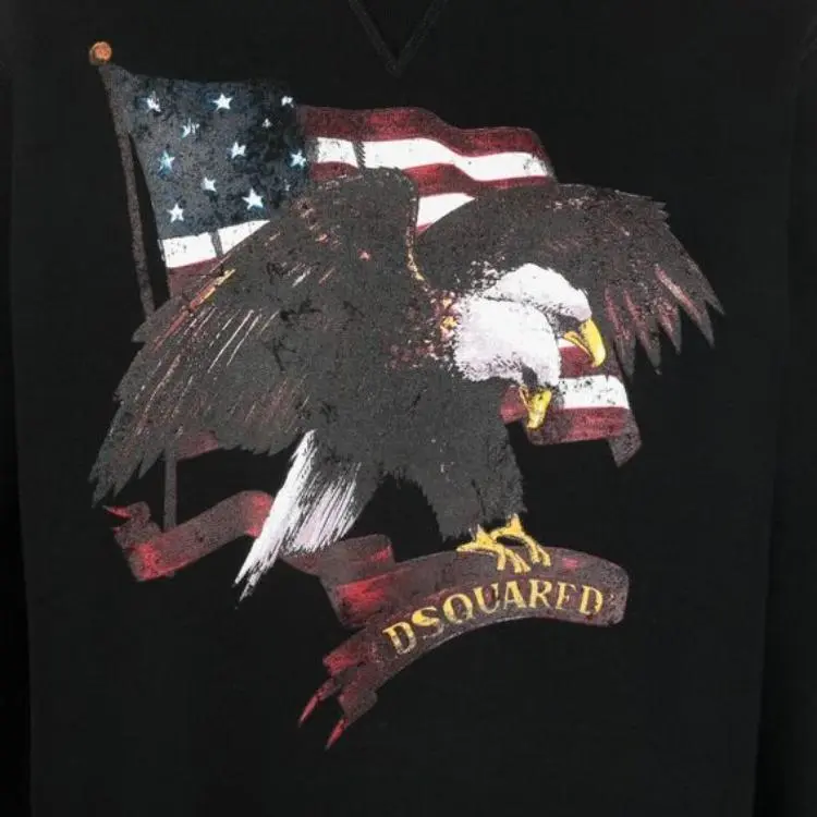 DSQUARED 2 Graphic Printed Crewneck Sweatshirt-4