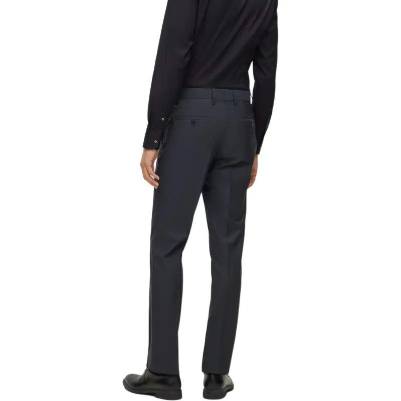 HUGO BOSS Slim-Fit Two-Piece Suit In Wool Business Suits Men's Dark Gray-4