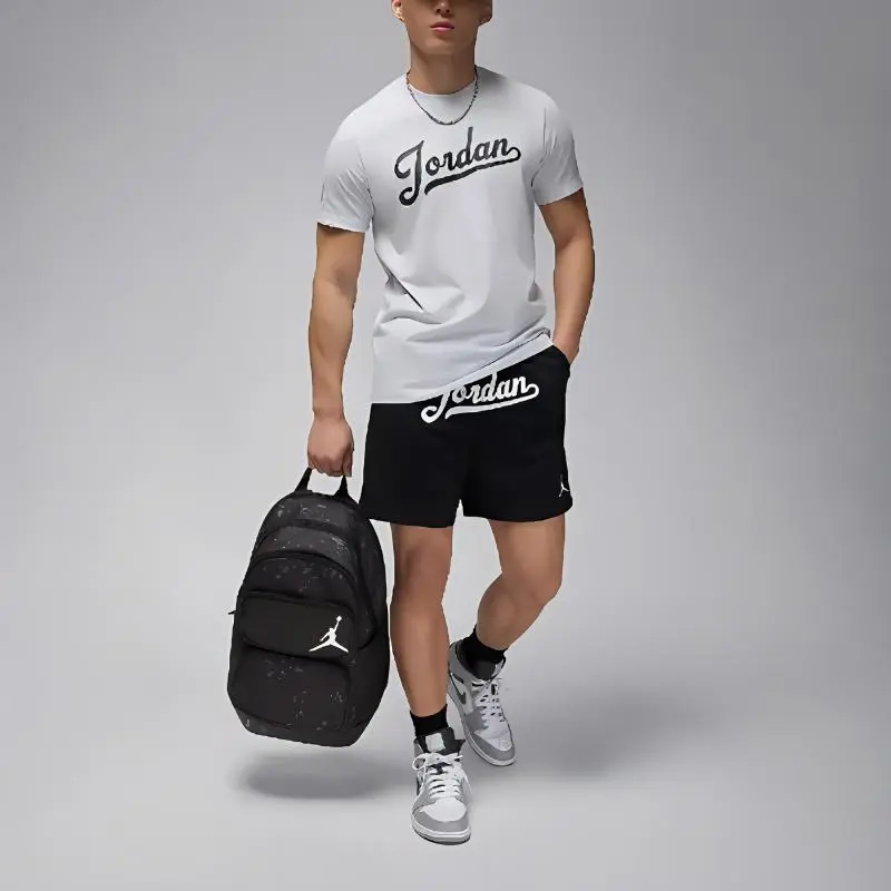 Jordan Polyester Backpack Regular Unisex Jet Black-4
