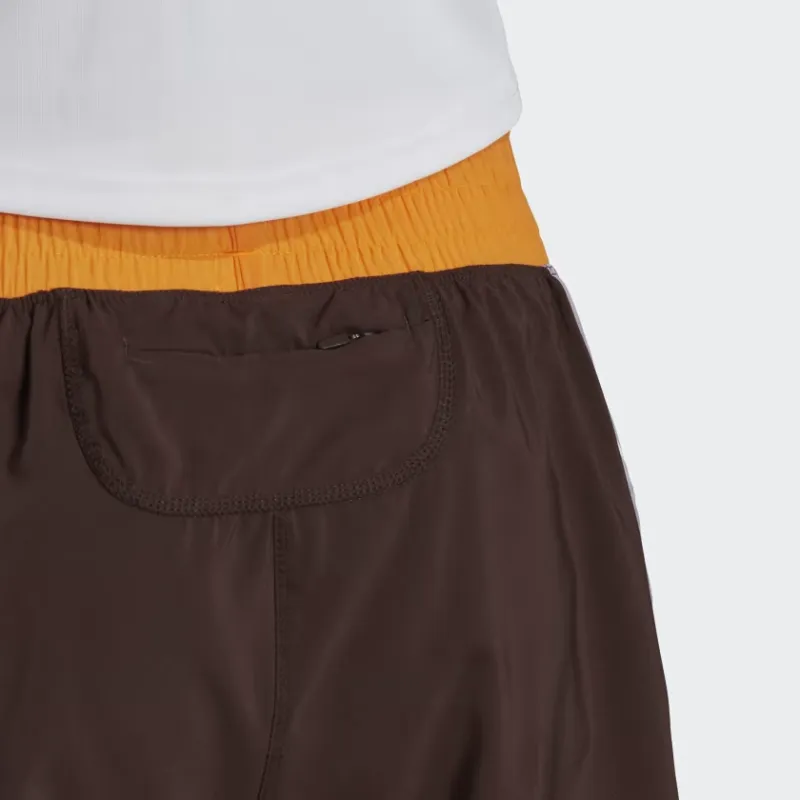 Adidas Casual Shorts Women's Black Orange-4