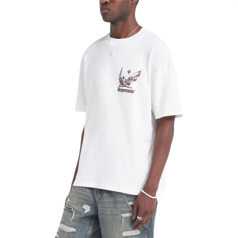 REPRESENT T Shirts Men White-3
