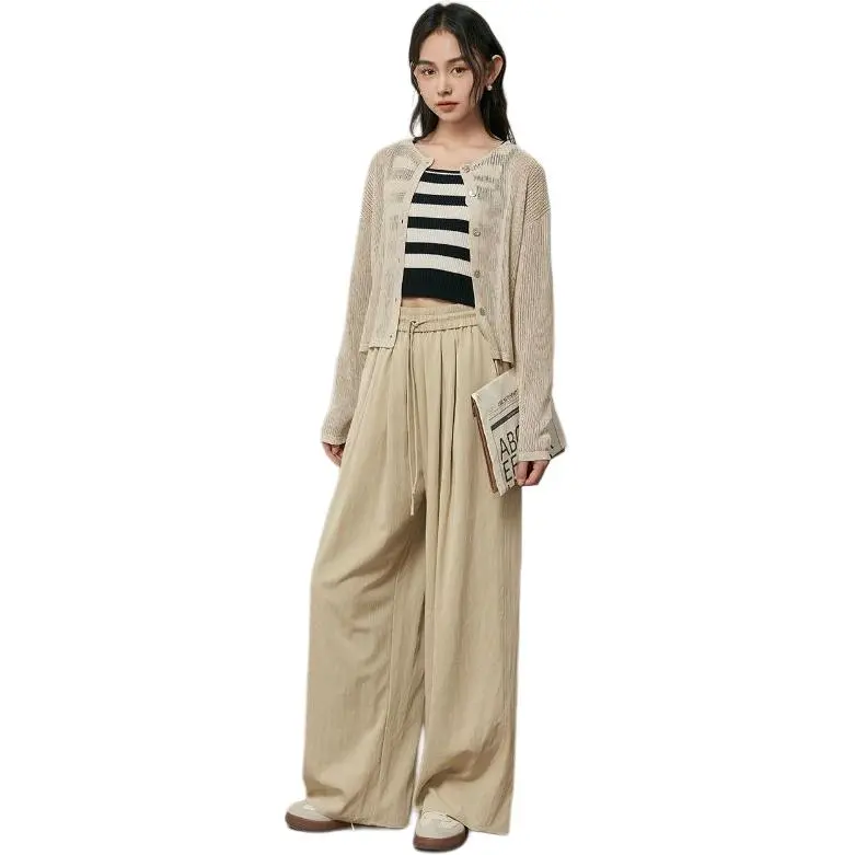 JESSYLINE Casual Pants Women's Khaki-5
