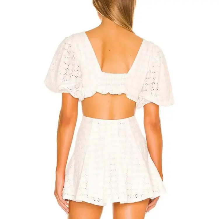 FOR LOVE & LEMONS Crop Tops Women's White-1