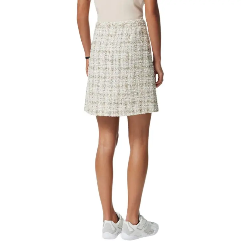 VERSACE Checked Tweed Mini Skirt-2