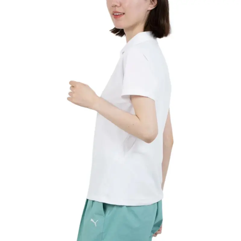 PUMA Golf Polo Shirt Women's White Light-2
