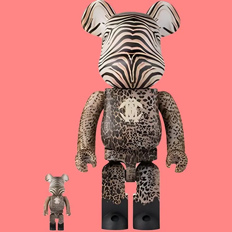 BE@RBRICK x ROBERTO CAVALLI Classic Tiger Pattern Leopard Print Pattern 100%400%-1