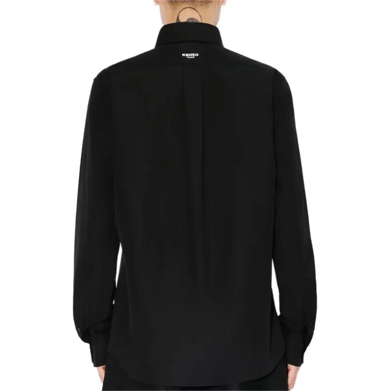 KENZO Floral Embroidered Long Sleeved Shirt-4
