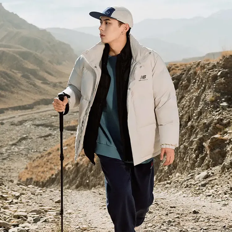 New Balance Down Jackets Men White-3