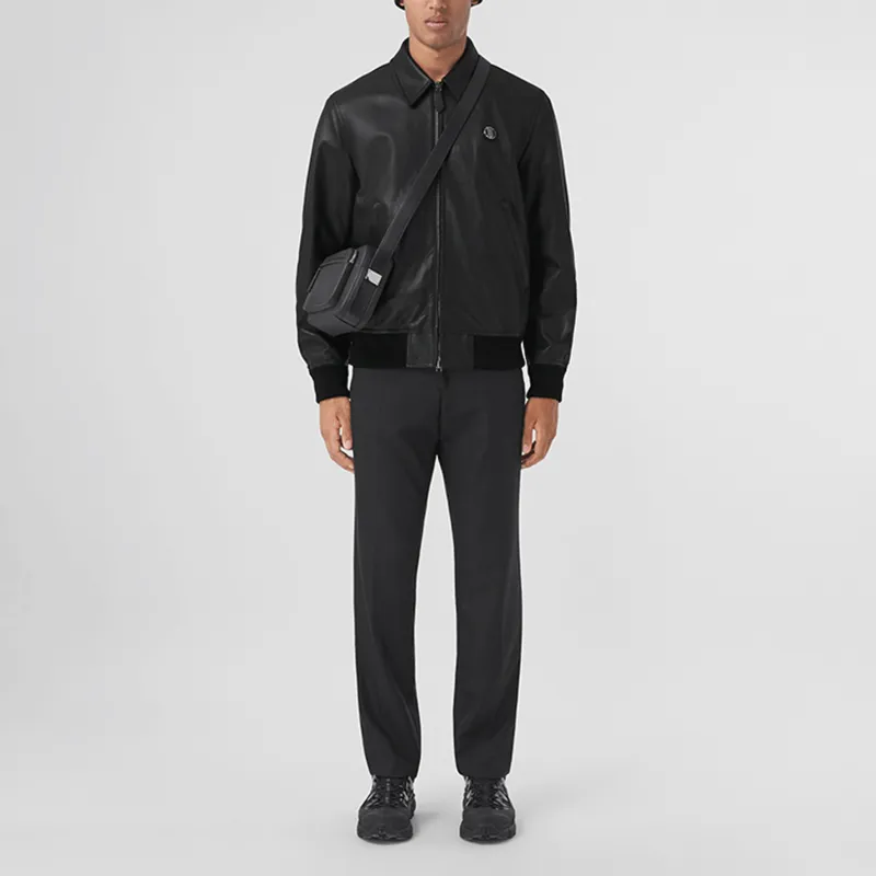 Burberry SS22 Leather Jackets Coats Men's Black-1