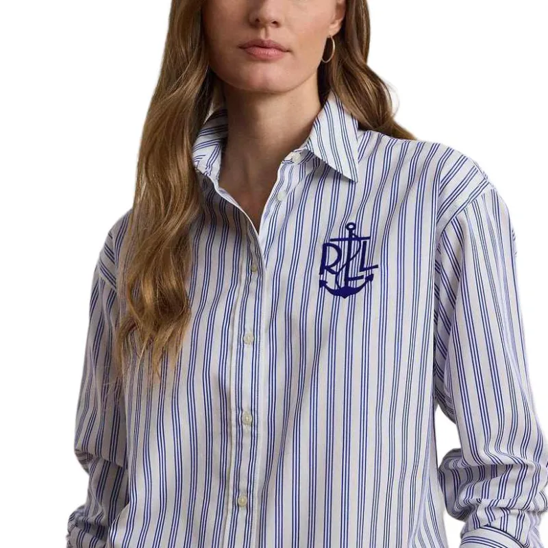 LAUREN RALPH LAUREN SS25 Shirt Women's Royal Blue-4