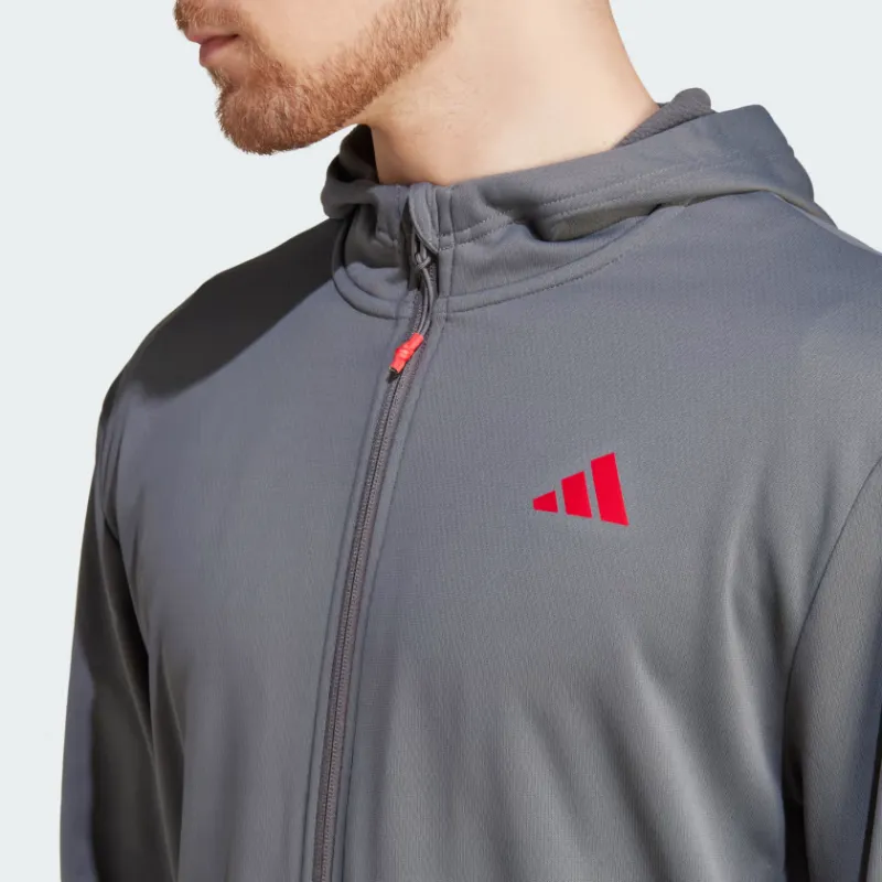 Adidas Essential Sweatshirts Men Gray-4