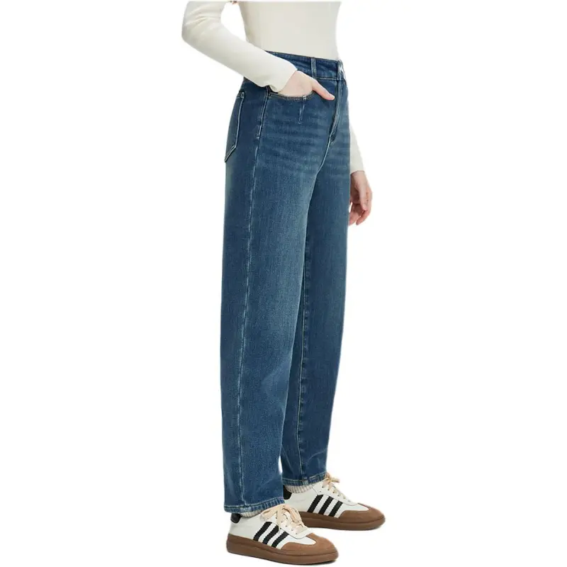 FANSILANEN Casual Pants Women's Blue-4