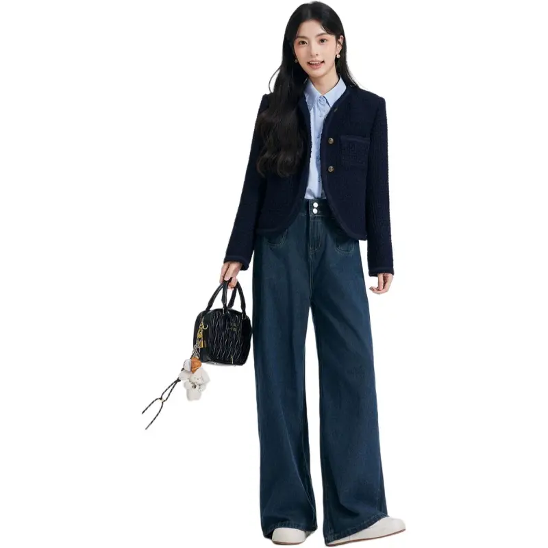 Dajia Poetry Jeans Women's Blue-3