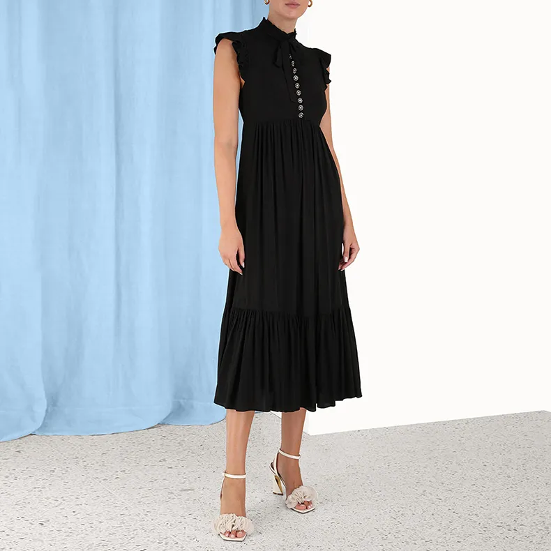 Zimmermann Sleeveless Dresses Women's Black-3
