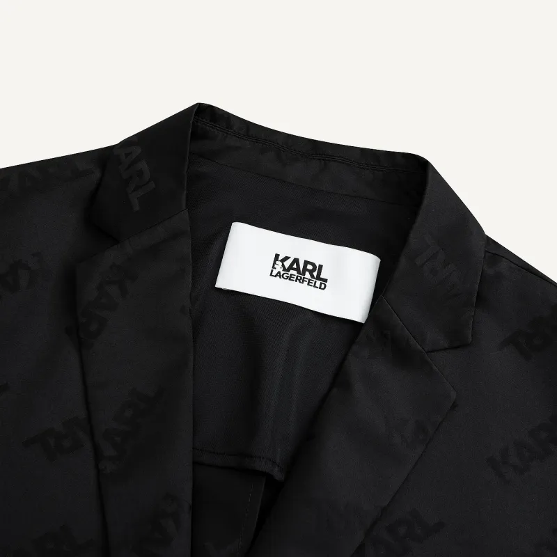 KARL LAGERFELD SS24 Business Suit Coat Men's Black-3