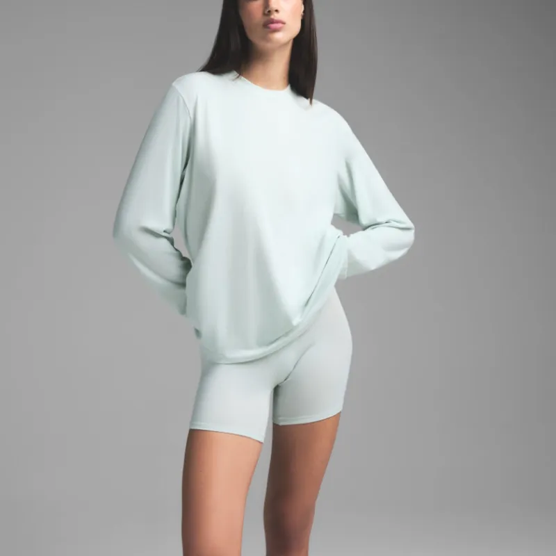 SKIMS Drop Shoulder Sleeve T-Shirt Unisex FROST/Frozen Blue-2