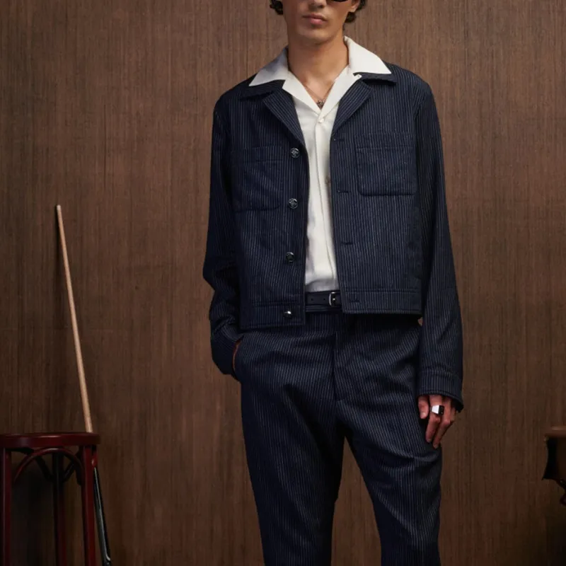 AMIRI Early Spring Collection SS25 Jackets Coats Men's Midnight Blue-2