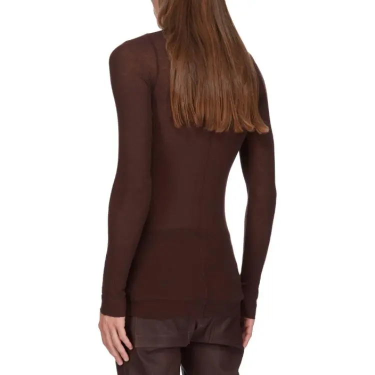 RICK OWENS Rib Long Sleeve Tee-1