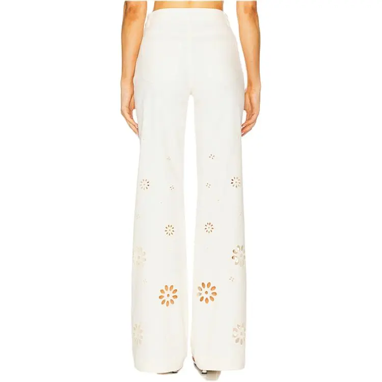 LOVESHACKFANCY Casual Pants Women's White-1