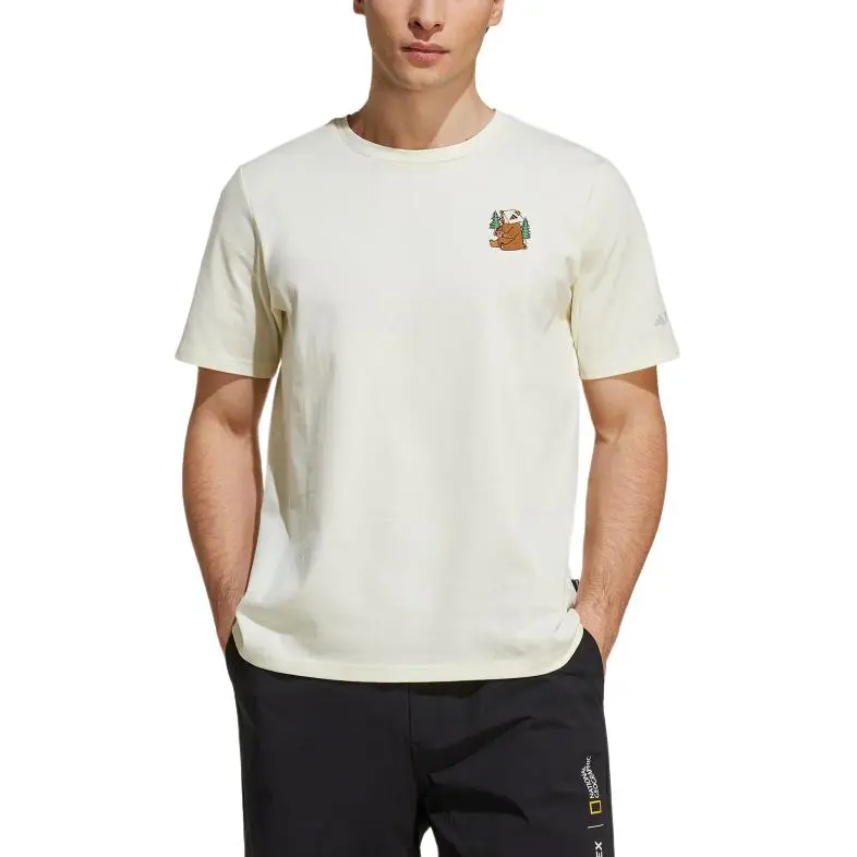 Adidas Terre POLYGIENE GRAPHIC T Shirt Unisex Ivory White-1