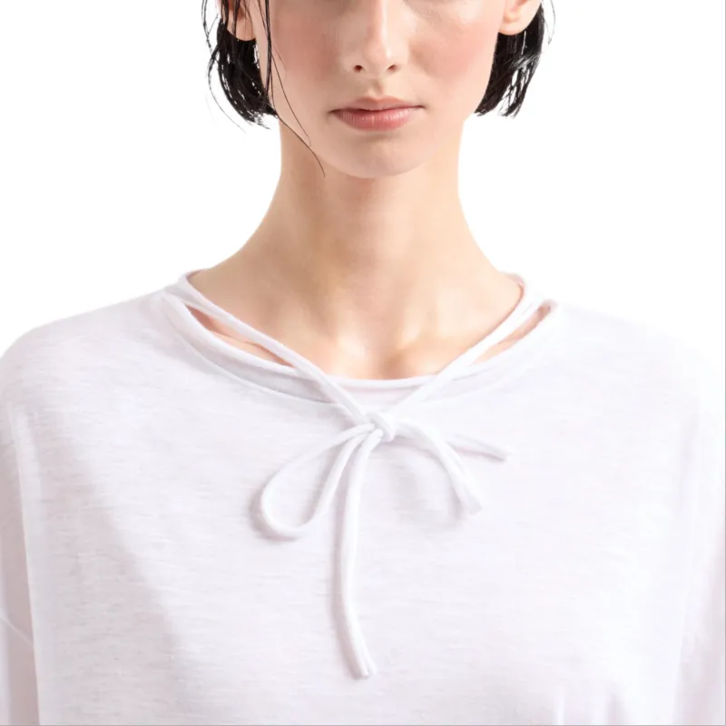 GIORGIO ARMANI Cotton Jersey And Linen T shirt-4