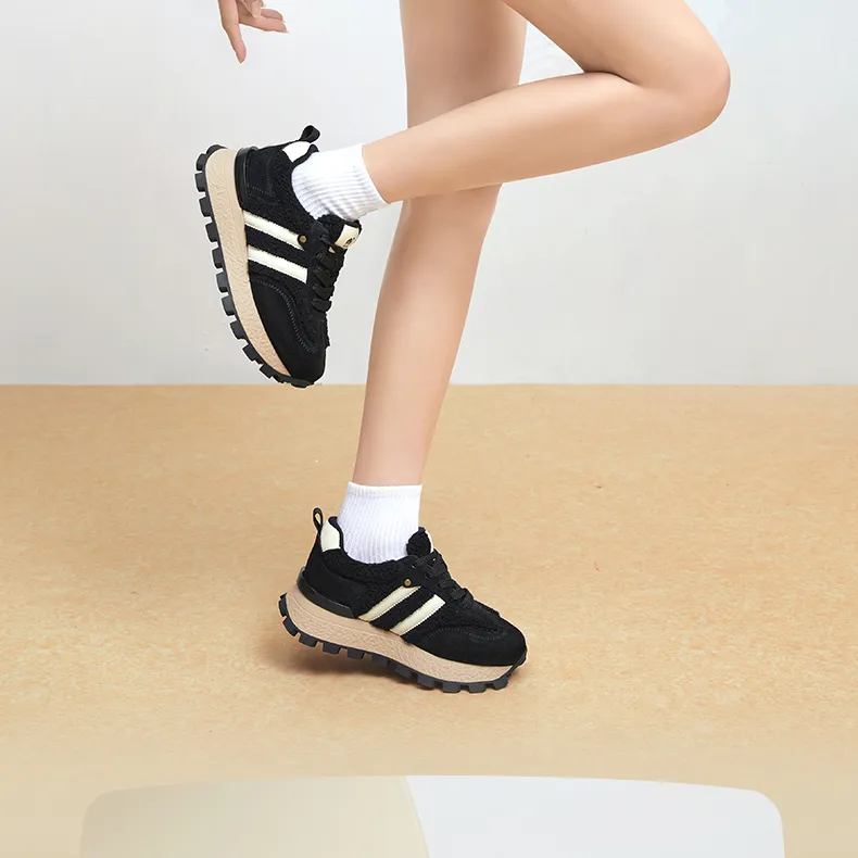 CAMEL Warm And Melted Slip Resistant Warm Low Top Casual Shoes Women's-1