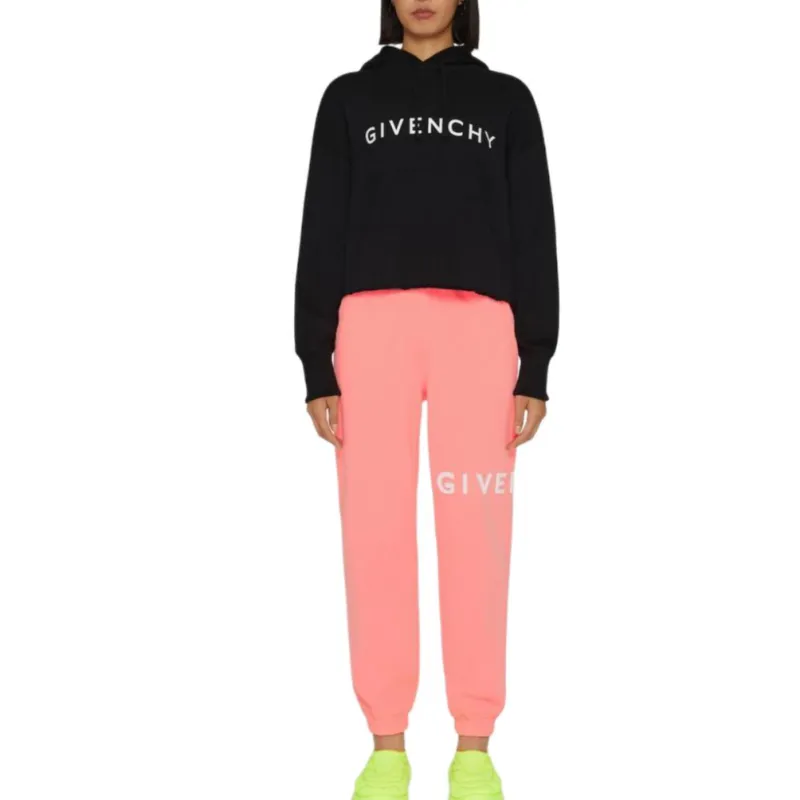 Givenchy SS23 Knitted Sports Pants Women's Pink-2