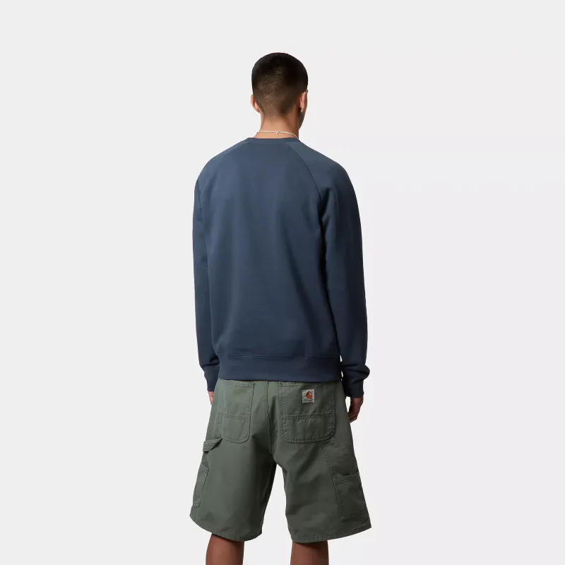 Carhartt WIP Chase Logo Embroidered Crewneck Sweatshirt-2