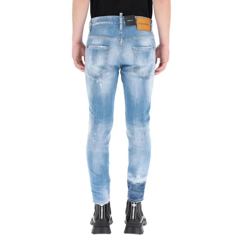 DSQUARED 2 Ripped Straight leg Jeans-3