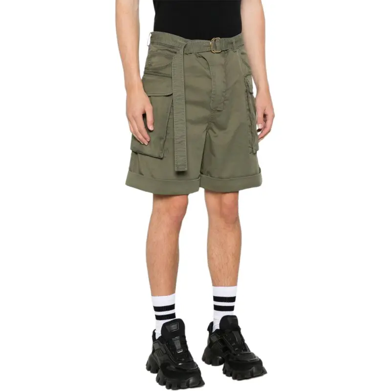 BALMAIN Turn Up Hem Cargo Shorts-3