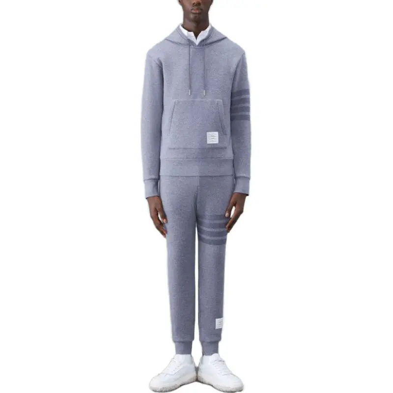 THOM BROWNE Four Bar Drawstring Joggers-3