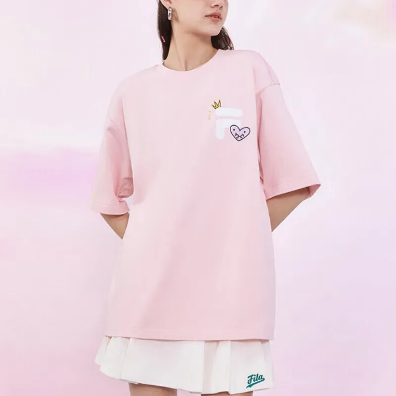 FILA FUSION T Shirt Unisex Enchanting Pink-2