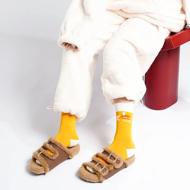 Duanmei Mid Calf Socks Women's 5 Pack-2