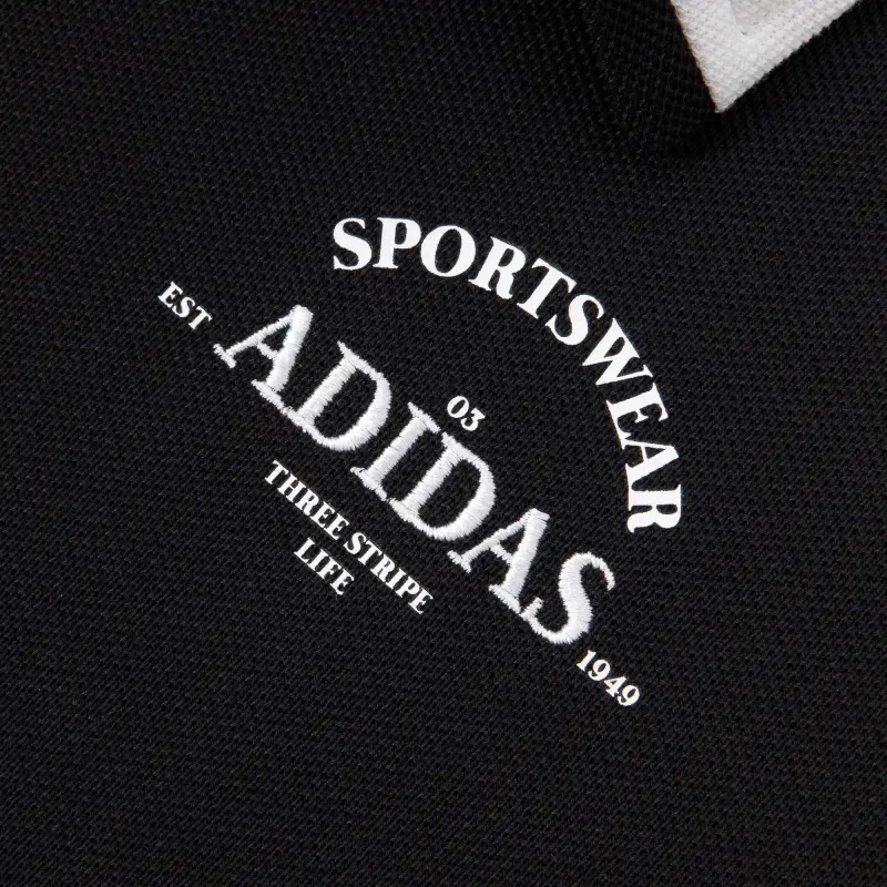 Adidas Verbiage Dress Short Sleeved Dresses Women's Black-6