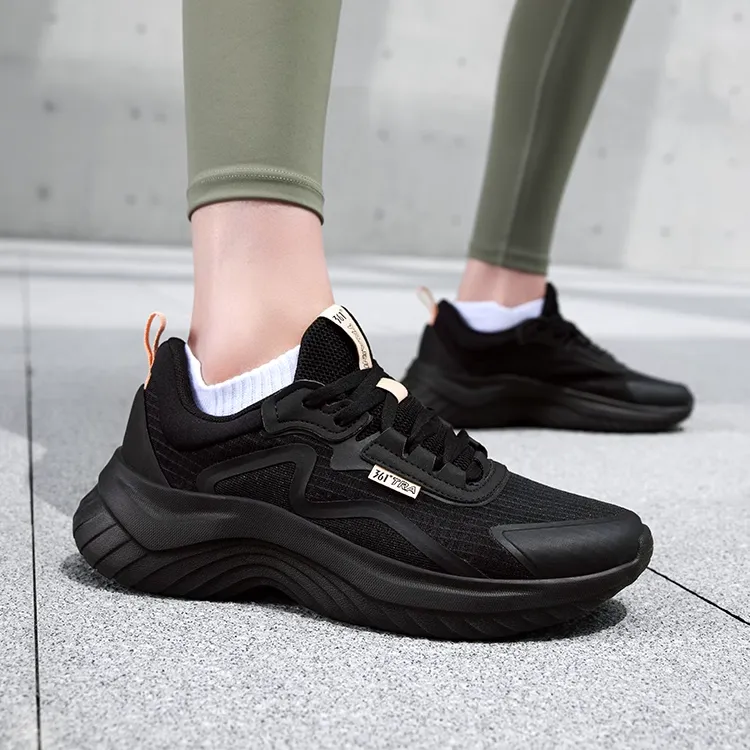 361° Breathable And Lightweight Low Top Carbon Plate Running Shoes Women's Black-3