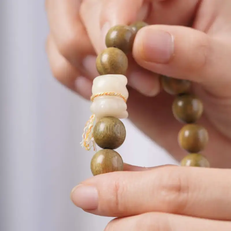 Lordship Green Sandalwood Bracelets Unisex-7
