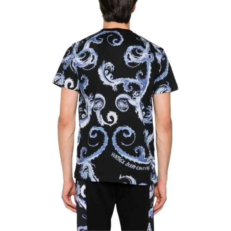 VERSACE JEANS COUTURE Barocco Printed Crewneck T Shirt-4