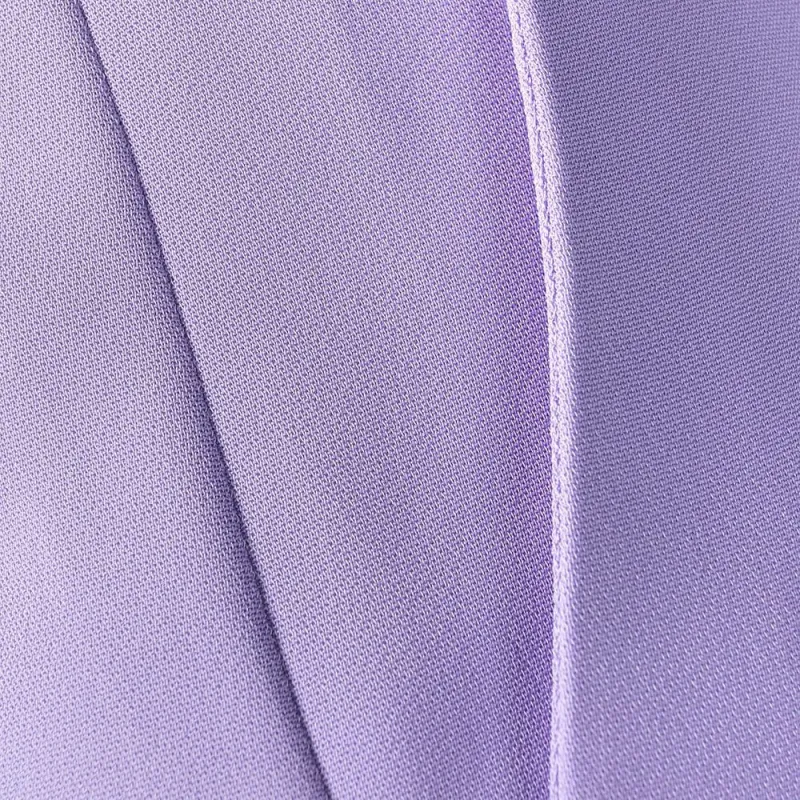 VERSACE Pleated Wide Leg Pants Purple-4