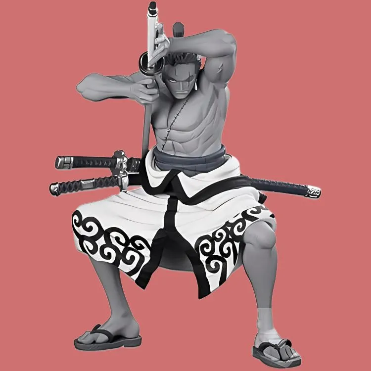 BANPRESTO Roronoa Zoro Eye Factory Bwfc One Piece The Tones Bonus Gifts 22cm-3