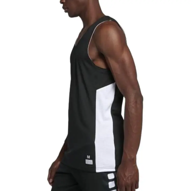 Nike Basketball Jerseys Men's Black White-5