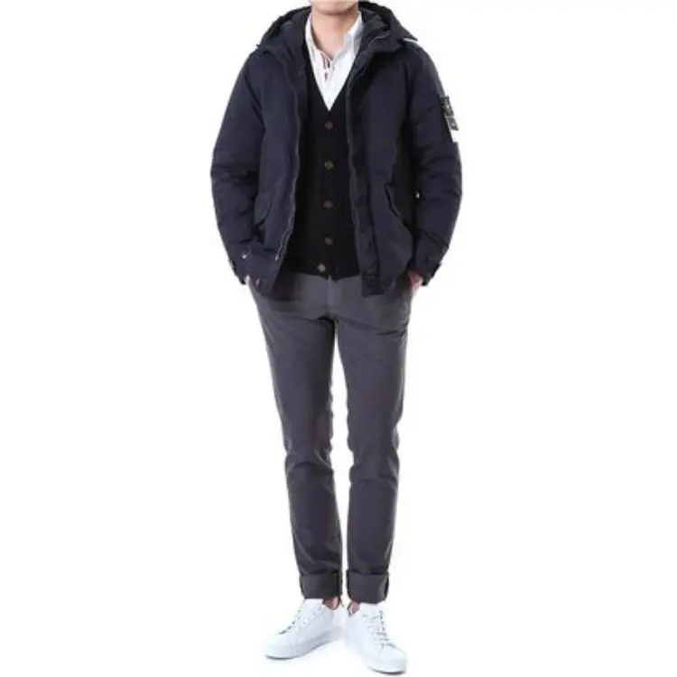 STONE ISLAND High Neck Hooded Jacket-2