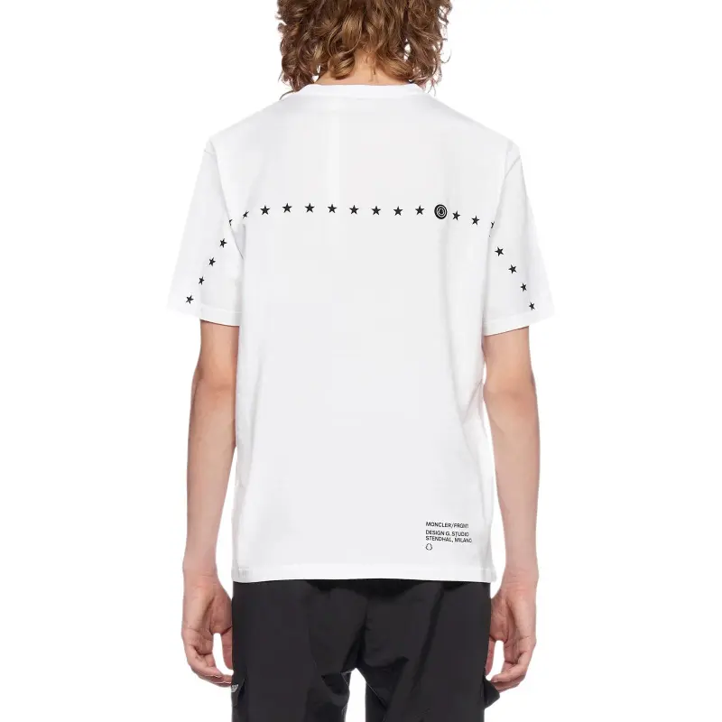 Fragment Design X MONCLER GENIUS T Shirts Men White-4