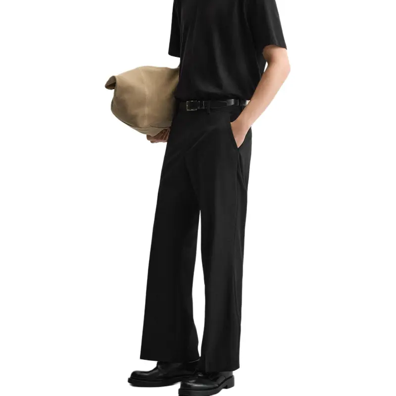 ZARA Casual Pants Men Black-2