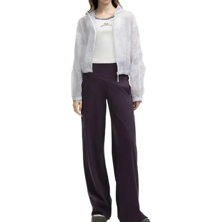 FILA ORIGINALE Casual Pants Women's Dark Purple-2