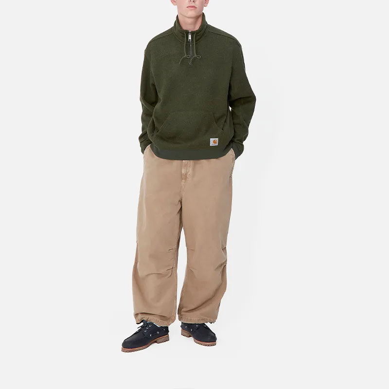 Carhartt WIP FW24 Luther Half Zip Sweat Sweatshirt Men's Green-2