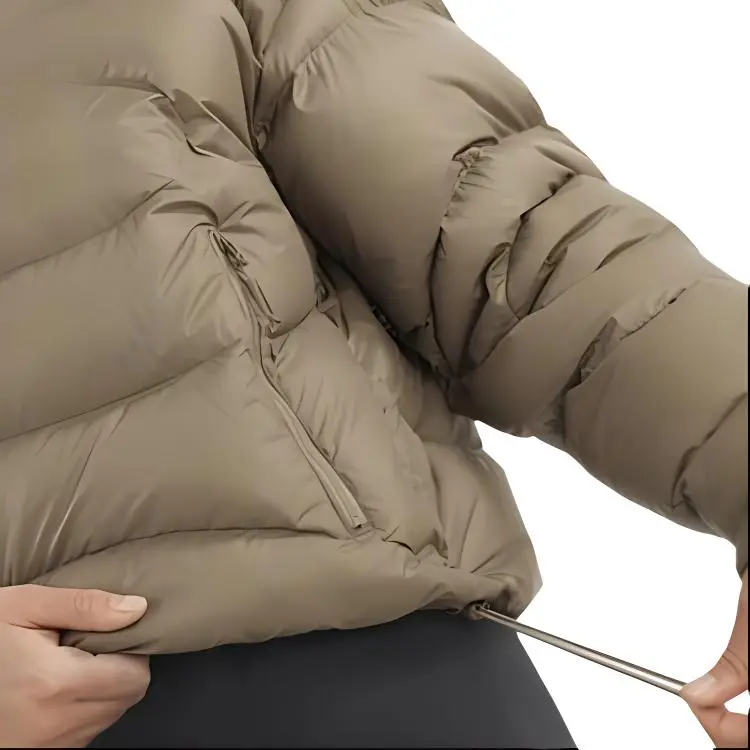 SALOMON OUTLINE NOVELTY DOWN Down Jacket Women's Light Brown-4