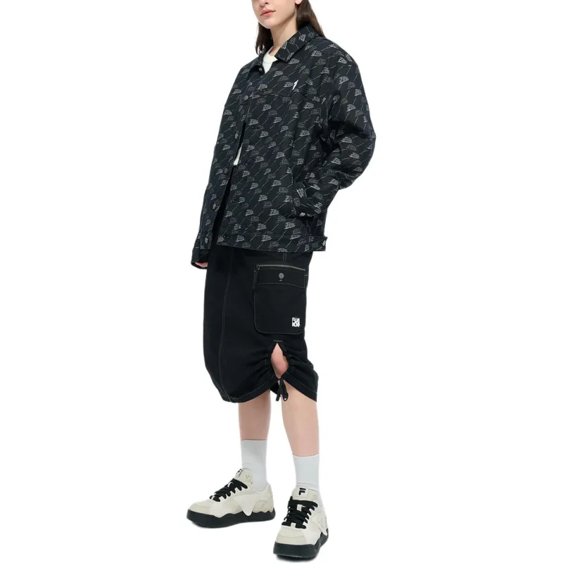 FILA FUSION FOB Denim Jacket Unisex Jet Black-7