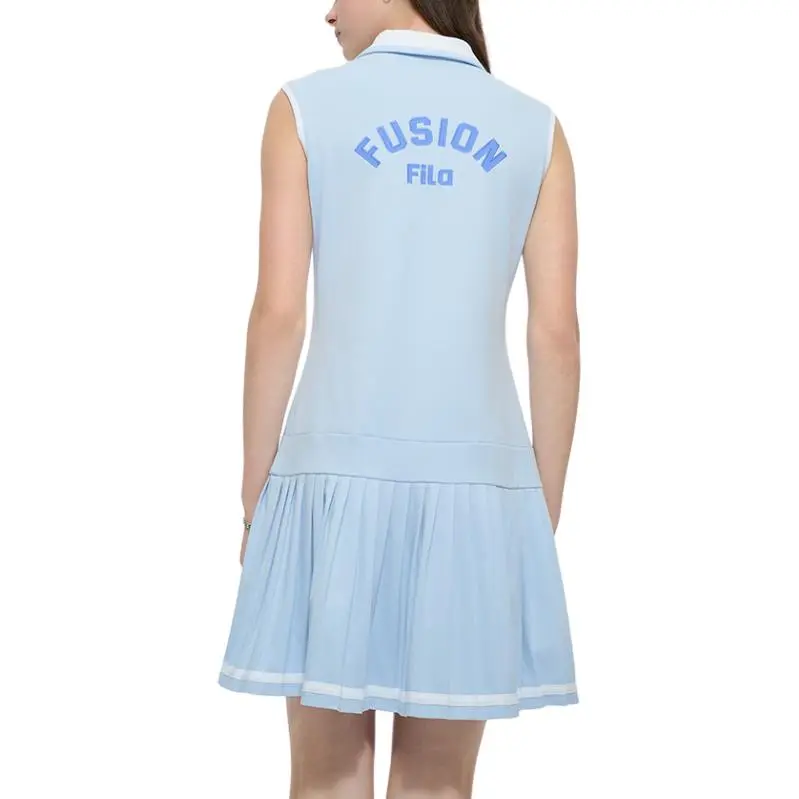 FILA FUSION FUSION LIFEFOB Collection Sleeveless Dress Women's Light White Blue-5